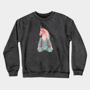 Meditating unicorn 1 Crewneck Sweatshirt